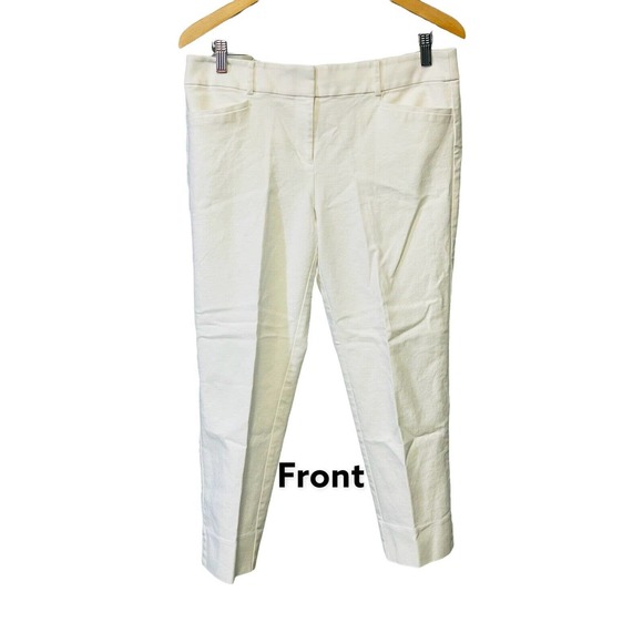 Ann Taylor White Size 8 The Riviera Pant Stretchy Spandex Blend - Picture 1 of 11